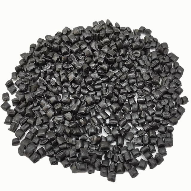 PVC black particles particles recycled raw PVC plastic particles