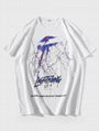 Men Letter & Lightning Print Tee 1