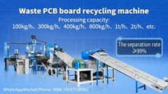 PCB Board Recycling Machine - E Waste Circuit Board Recycling Equipment to Separ