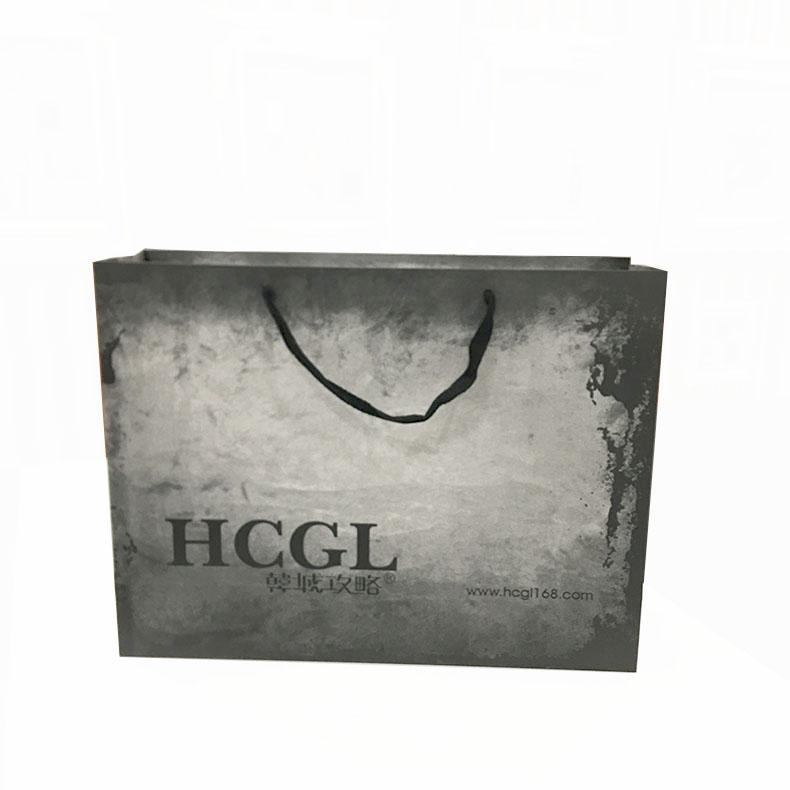 CustCustom Printed Kraft Paper Shopping Bag with Handle