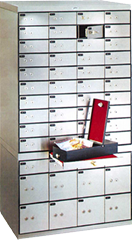 stainless steel valuables safe deposit box