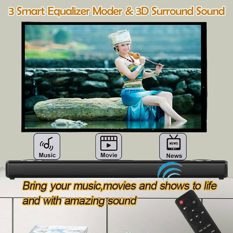 New design fashion TV sound bar 2.1 channel  home theater system    4