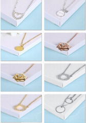 Female Elegant Rose Gold Necklaces, 925 Sterling Silver Jewelry