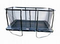 9′x15′ Rectangle Trampoline - Black 1