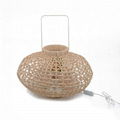Wholesale handmade natural Woven Bedroom Chandelier Modern Ceiling Lampshad 2