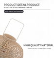 Wholesale handmade natural Woven Bedroom Chandelier Modern Ceiling Lampshad 6