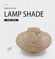 Wholesale handmade natural Woven Bedroom Chandelier Modern Ceiling Lampshad 7