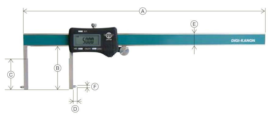 Japan KANON Nakamura Long Claw Type Deep Internal Groove Digital Caliper E-ICM-J