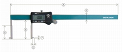 Japan KANON Nakamura Long Claw Type Deep Internal Groove Digital Caliper E-ICM-J