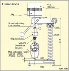 Japan TECLOCK  Manual Rubber Hardness Tester GS-612