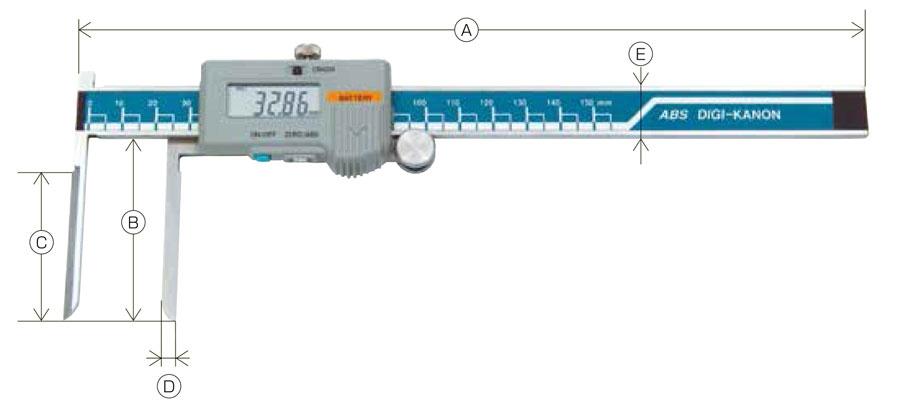 Japan KANON Nakamura Long Claw Internal Diameter Digital Caliper E-ICM15B