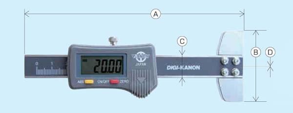 數顯超細孔深度卡尺 E-DP2J E-DP20JE-DP30J  - 日本KANON中村