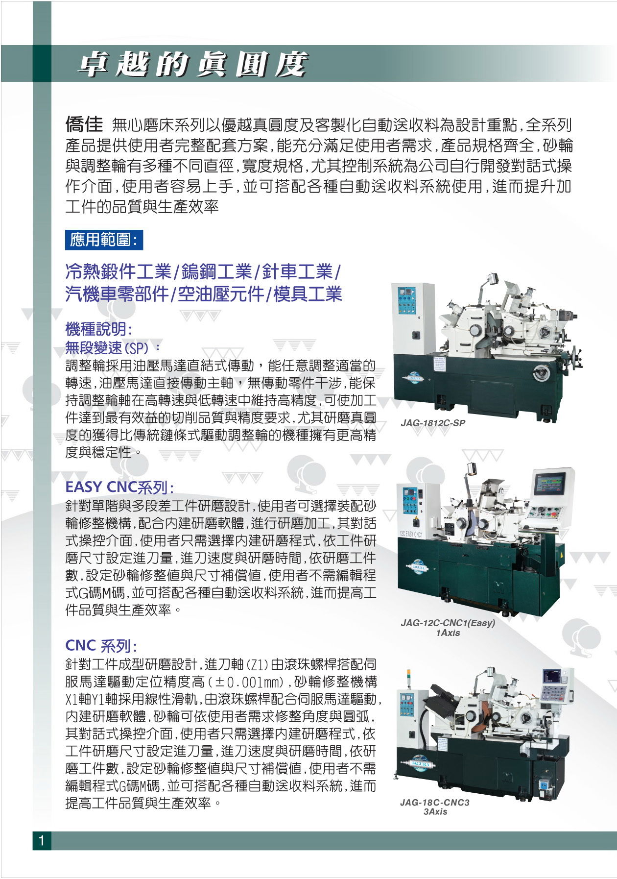 JAGURA Centerless Grinder JAG-12C-18C-1810C-SP 5