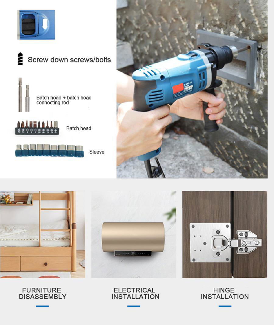 Industrial Cordless Electric Drill 4