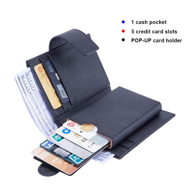 Designer Amazon Hot Sale Personalized RFID Anti Theft Men Card Case Customized P 4