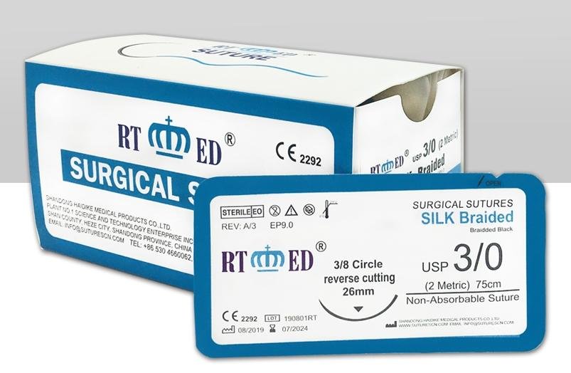 Surgical sutures with CE & ISO 3