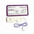 Absorbable sterile polyglactin 910(PGLA) suture with needle 2