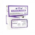 Absorbable sterile polyglactin 910(PGLA) suture with needle 5