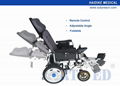 Portable folding electric wheelchair