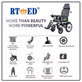 Portable folding electric wheelchair