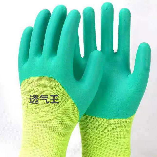 work gloves latex coated safety gloves 4