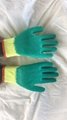 10G cotton latex crinked palm safety gloves 5
