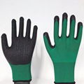 13G polyester latex crinked palm safety gloves 3
