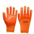 Pu gloves Pu coated safety gloves work