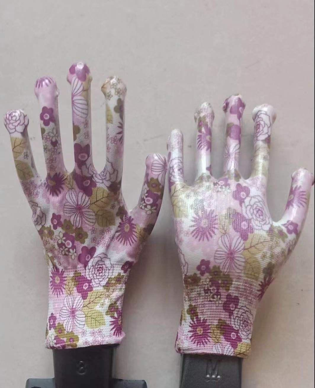 Pu gloves Pu coated safety gloves work gloves garden gloves 1