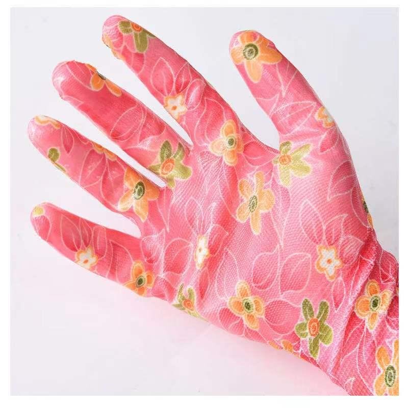 Pu gloves Pu coated safety gloves work gloves garden gloves 4