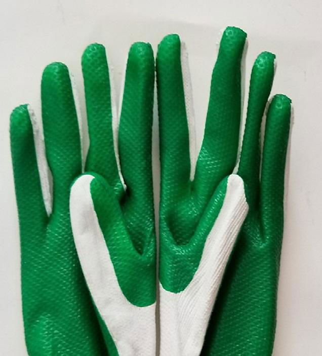 10G cotton latex  safety gloves 2