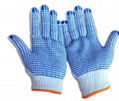 Pvc dotted cotton gloves work gloves