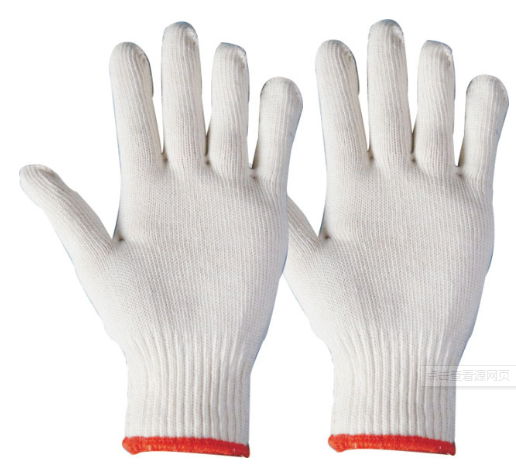 Cotton knited gloves safety gloves