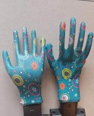 Pu gloves Pu coated safety gloves work gloves garden gloves