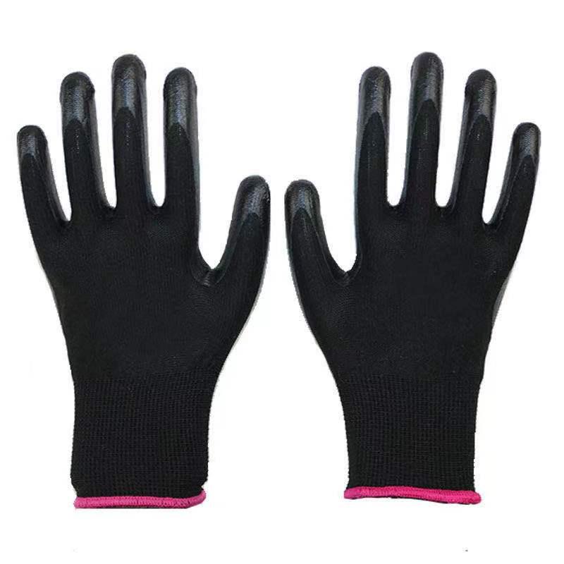 Nitrile gloves nitrile coated safety gloves work gloves