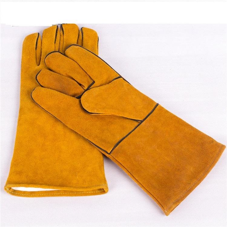 welding gloves cow leather safety gloves 1