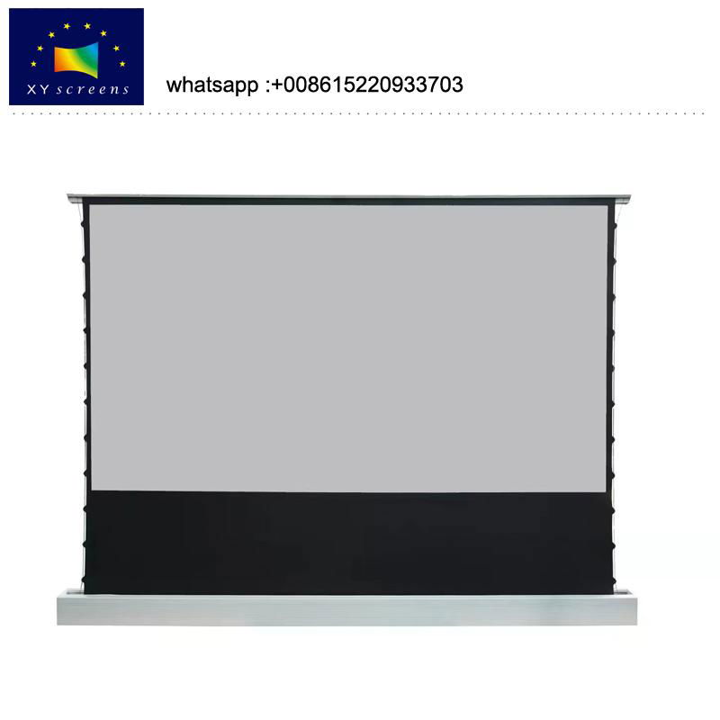 xy screen best pvc ust 120 inch  motorized  floor rising projector alr screen 3