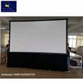 Portable large outdoor fast fold movie screen for HD/ 4K projector