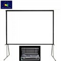 Portable large outdoor fast fold movie screen for HD/ 4K projector 1
