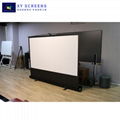 XY screen new floor rising manual projector screen 