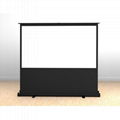 XY screen new floor rising manual projector screen  1