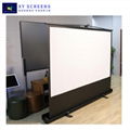 XY screen new floor rising manual projector screen 