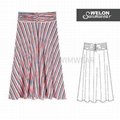 Stripe Print Beachwear 1