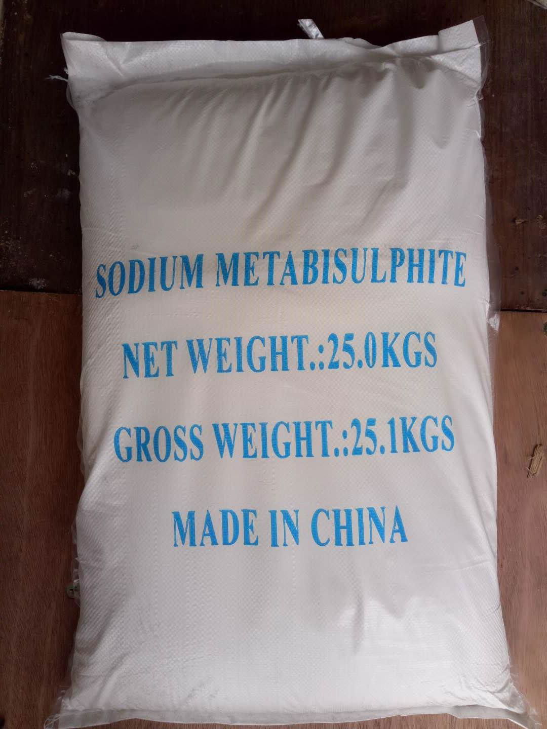 Food Grade White Crystalline Powder Sodium Metabisulfite Na2S2O5