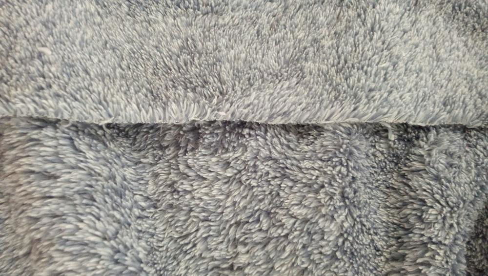 Microfiber Polyester Cationic Sherpa PV Blush Garment knitting fleece fabric 2