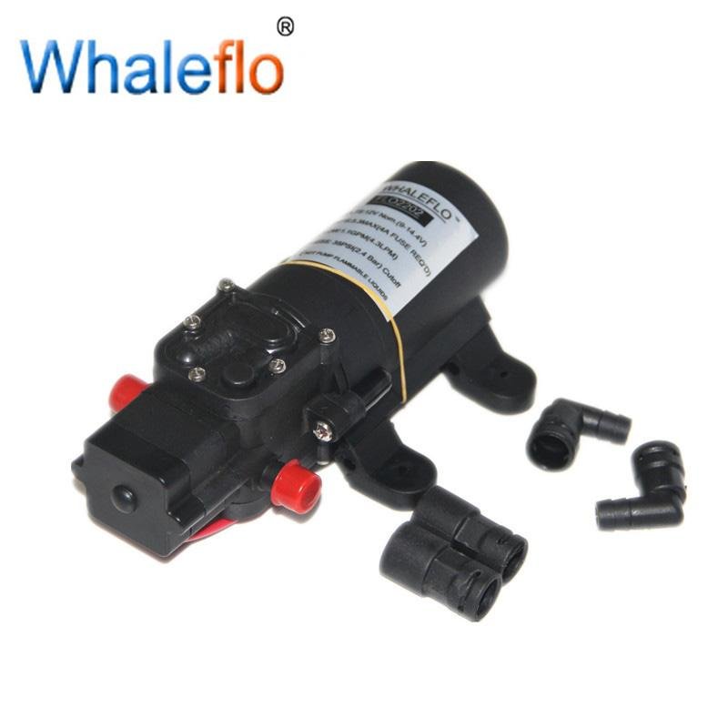 Whaleflo DC 12V 3.8LPM Small Diaphragm Pressure Water Pump 2.4Bar 1.0GPM