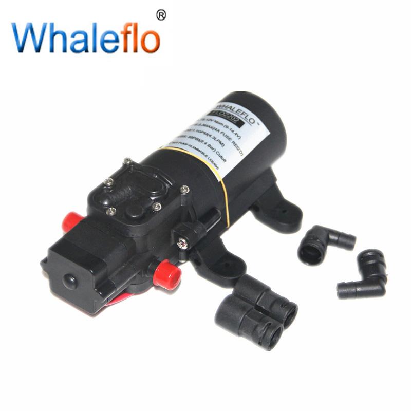 Whaleflo DC 12V 3.8LPM Small Diaphragm Pressure Water Pump 2.4Bar 1.0GPM 2