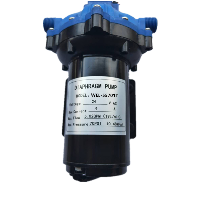Whaleflo Fresh Water Pressure Diaphragm Pump 70PSI 19L/Min 24-Volt 3