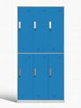 Modern Narrow Frame 6 Door School Lockers 1