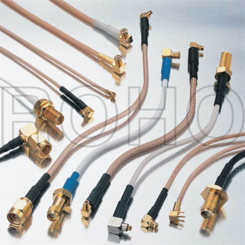 RF Coaxial Copper Connector Jummper Cable for Antenna